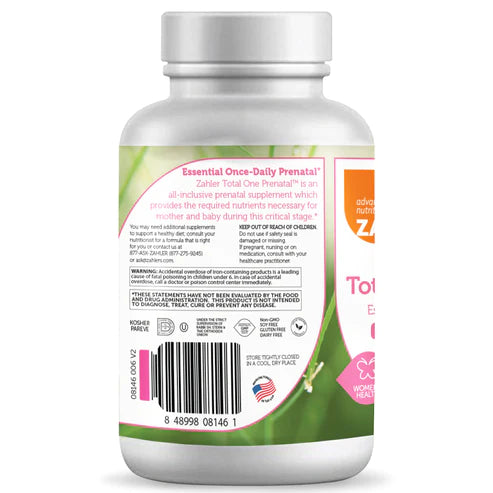 Zahler Total One Prenatal (60) Capsules